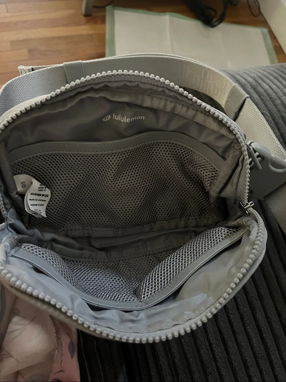 Lululemon Beige Crossbody Belt Bag Grey